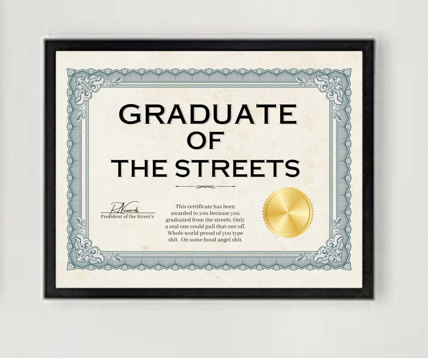 Streets Graduate Award