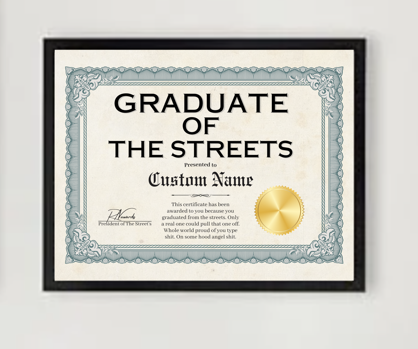 Streets Graduate Award