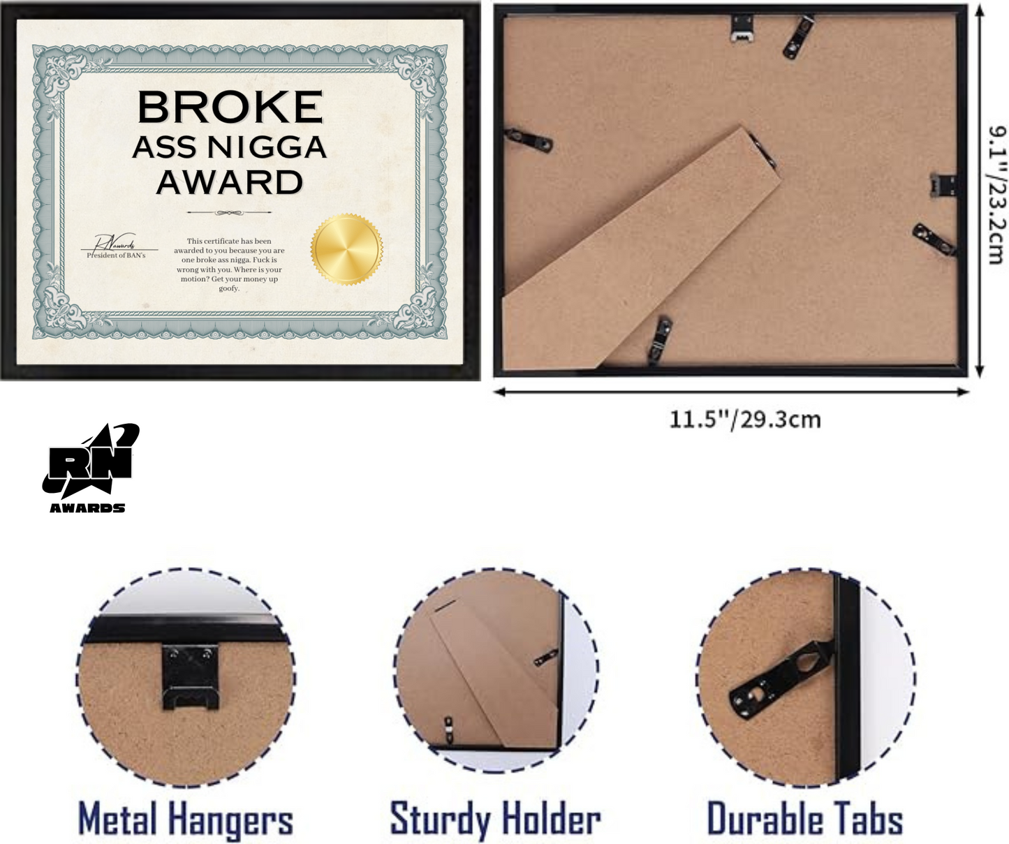 Broke Ass Nigga Award