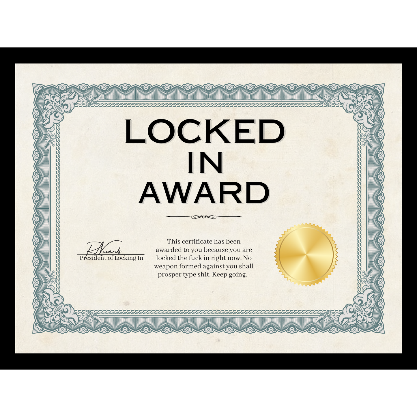 Locked In Award