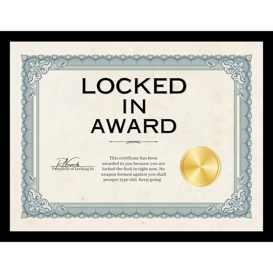 Locked In Award