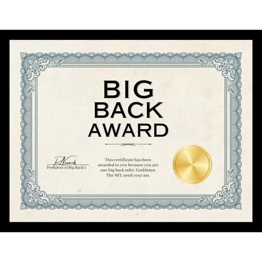 Big Back Award