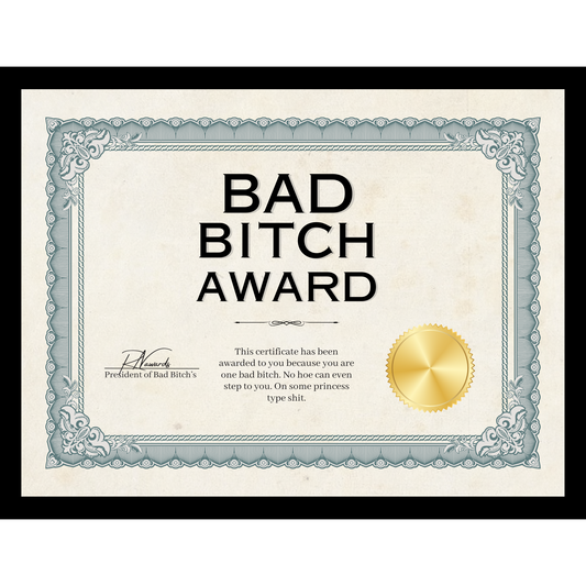 Bad Bitch Award