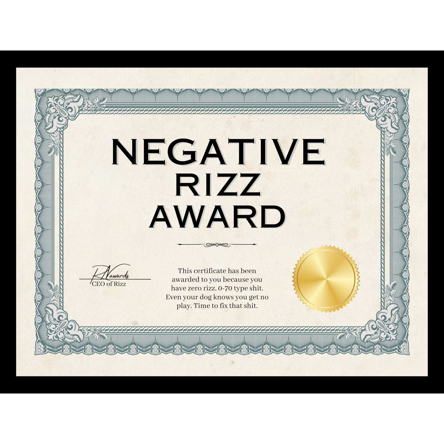 Negative Rizz Award