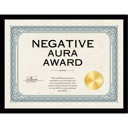 Negative Aura Award