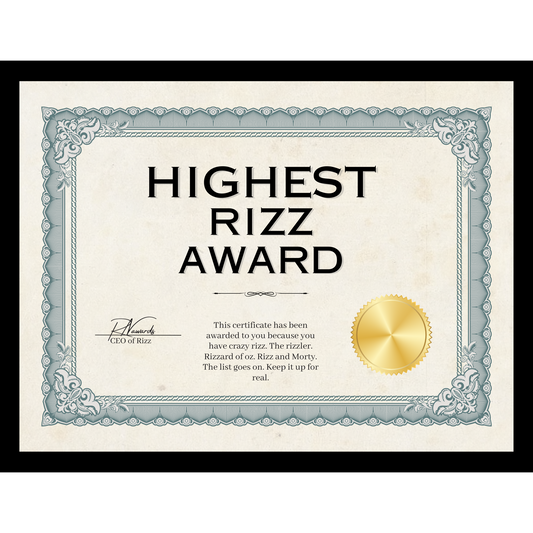 Highest Rizz Award
