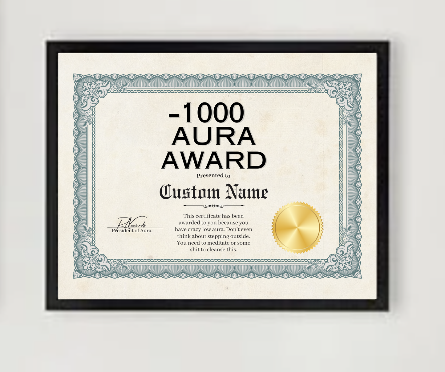 -1000 Aura Award