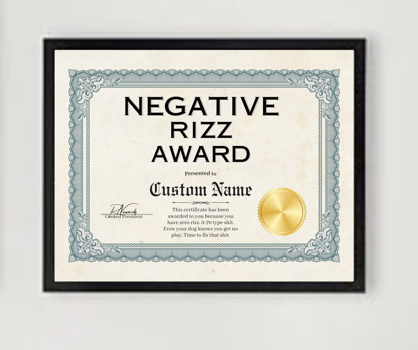 Negative Rizz Award