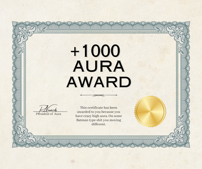 +1000 Aura Award